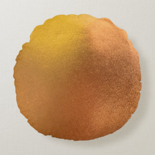 Goud of folie kleur textuur abstract achtergrond,  rond kussen