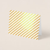 Goud of zilverfolie Streep Blank Wenskaart Folie Kaarten (Voorkant)