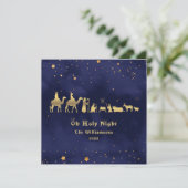 Goud Oh Heilige Nacht Kerstdag Gepersonaliseerd (Staand voorkant)
