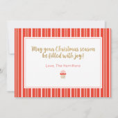 Goud Oh wat een leuke kerstfotokaart Kaart (Achterkant)