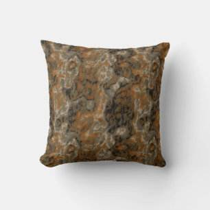 goud olijf en zwart abstract kussen