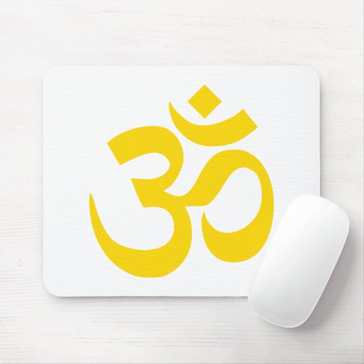 Goud OM-symbool Muismat (Met muis)