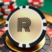 Goud Ombre Monogram Poker Chips