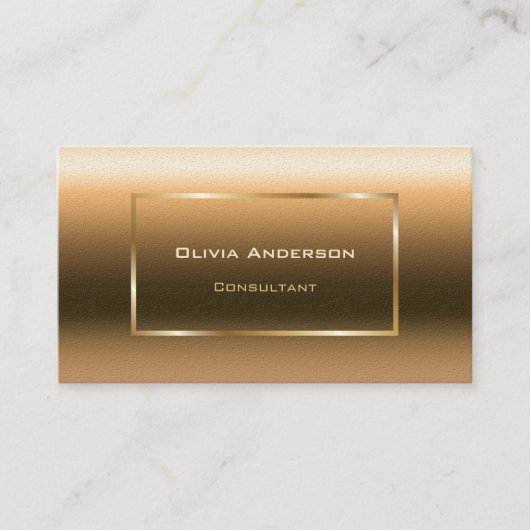 Goud Ombre Professionele Visitekaartje (Voorkant)