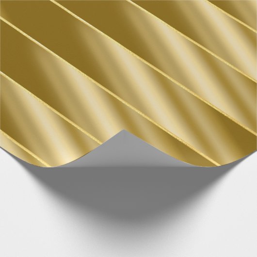 Goud omslagpapier met rimpeling cadeaupapier (Hoek)