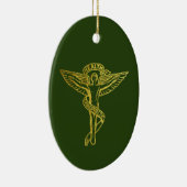 Goud omtrek van het medische symbool Chiropractic Keramisch Ornament (Rechts)