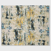 Goud onder grindwappapier cadeaupapier (Vlak)