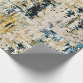 Goud onder grindwappapier cadeaupapier (Hoek)