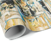 Goud onder grindwappapier cadeaupapier (Rol Hoek)