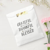 Goud ondergedompelde pijlen dankbaar dankbaar geze bedankzakje (Gezegeld)