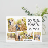 Goud ondergedompelde pijlen dankbaar dankbaar geze feestdagenkaart (Staand voorkant)