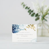 GOUD ONDERWATER VIS LUIER LOTERIJ BABY SHOWER INFORMATIEKAARTJE (Staand voorkant)