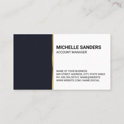 Goud Onroerend Goed Logo Visitekaartje (Achterkant)