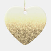 Goud onze eerste kerst meneer en mevrouw getrouwd  keramisch ornament (Achterkant)