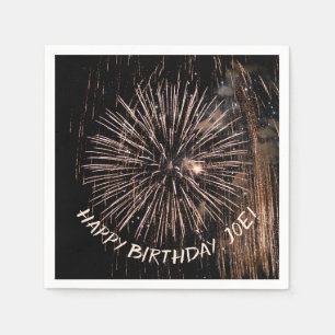 Goud-oorlogsvuurwerk Servet