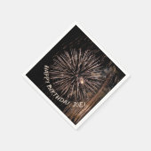 Goud-oorlogsvuurwerk Servet (Hoek)