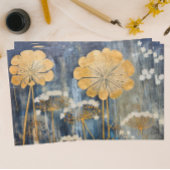 Goud Oosters Bloemen Tissuepapier