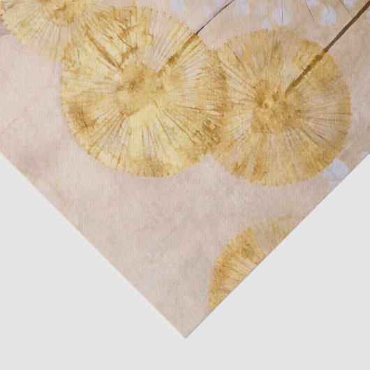 Goud Oosters Floral Modern Tissuepapier (Detail)