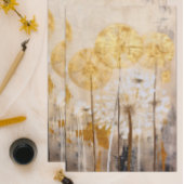 Goud Oosters Floral Modern Tissuepapier