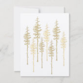 Goud oostpijnboombos notitiekaartje (Achterkant)
