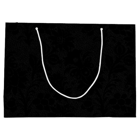  goud op Black 50th Wedding Jubileum Groot Cadeauzakje (Achterkant)