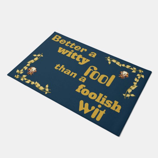 Goud op blauw - Beter dan een... | Deurmat (Schuin)