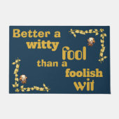 Goud op blauw - Beter dan een... | Deurmat (Voorkant)