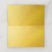 Goud op Gold Glitter Place Card Plaatskaartje (Binnenkant ongevouwen)
