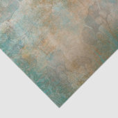 Goud op groene antiek elegante bruinkoolvis tissuepapier (Detail)