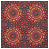 Goud op Rode Mandala Stof (Swatch)