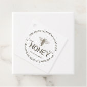 Goud op witte of Kraft Honey and Nutrition Facts Bedankjes Labels (In situ)