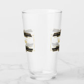 Goud op zwart art deco label glas (Rechts)