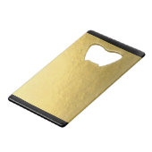 Goud | Open flesje Creditkaart Flessenopener (Achterkant Gekanteld)