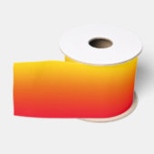 Goud Oranje en Helder Rode Gradiënt Grosgrain Lint (Spoel)