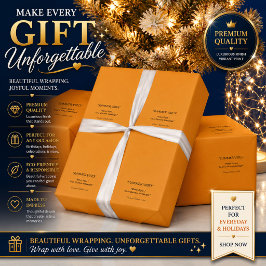 Goud Oranje Kadoverpakkings Papier