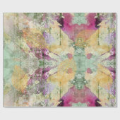 Goud Oranje leder van Herfst op  ontkoppeling Cadeaupapier (Vlak)