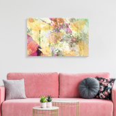 Goud Oranje leder van Herfst op  ontkoppeling Canvas Afdruk (Insitu (Woonkamer))