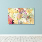 Goud Oranje leder van Herfst op  ontkoppeling Canvas Afdruk (Insitu (Houten vloer))