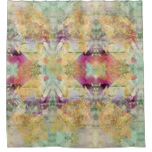 Goud Oranje leder van Herfst op  ontkoppeling Douchegordijn (Voorkant)