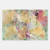 Goud Oranje leder van Herfst op  ontkoppeling Inpakpapier Vel (Voorkant 3)