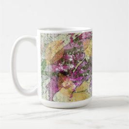 Goud Oranje leder van Herfst op  ontkoppeling Koffiemok