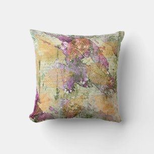 Goud Oranje leder van Herfst op  ontkoppeling  Kussen