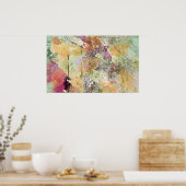 Goud Oranje leder van Herfst op  ontkoppeling Poster (Keuken)