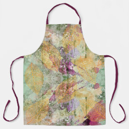 Goud Oranje leder van Herfst op  ontkoppeling Schort