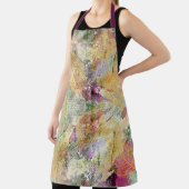 Goud Oranje leder van Herfst op  ontkoppeling Schort (Insitu)