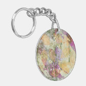 Goud Oranje leder van Herfst op  ontkoppeling Sleutelhanger (Voorkant Links)