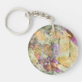 Goud Oranje leder van Herfst op  ontkoppeling Sleutelhanger (Voorkant)