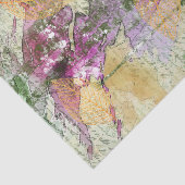 Goud Oranje leder van Herfst op  ontkoppeling Tissuepapier (Detail)