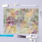 Goud Oranje leder van Herfst op  ontkoppeling Tissuepapier (Craft)