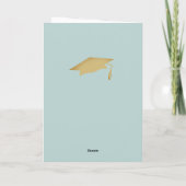 Goud Ornament Afstuderen 2 Foto Afstuderen Kaart (Achterkant)